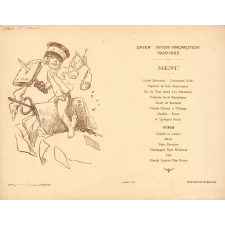 Diner inter-promotion. 1920-1922. Menu. Restaurant Marguery. 16 mai 1923.