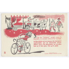 Buvard publicitaire. Si les rois fainéants avaient connu la bicyclette...