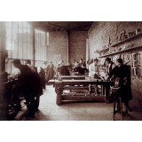 Ecole primaire supérieure de La Ferté-Macé - Les Elèves à l'atelier. 