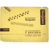 Buvard publicitaire. Benjamin, le plus jeune des grands hebdomadaires.