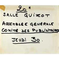 Assemblée générale Comité des publicitaires.