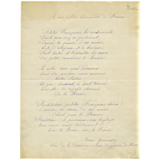 Correspondance scolaire franco-russe. Gymnase de Minsk. A nos petites camarades de France. Réponse à nos petites camarades de France. 
