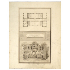 Sherman school, Saint-Louis, Missouri, USA : first floor plan and plan of heating ventilation.