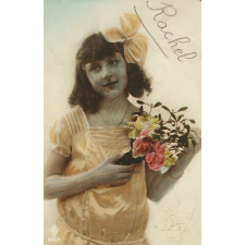 Jeune fille au bouquet. 