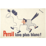 Buvard publicitaire. Persil lave plus blanc! 