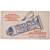 Buvard publicitaire. Liona. Pâte pour chaussures de toile. 