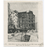 Démolition du Lycée, prise fin de mai 1885. Cour intérieure.