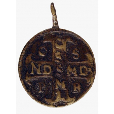 Médaille d'exorcisme dite de saint Benoît.