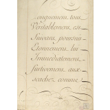 Modèle d'écriture. 
