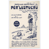 Buvard publicitaire. Pèr' Lustucru. La laitière et le pot au lait. 