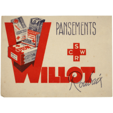 Buvard publicitaire. Pansements Willot. Roubaix.