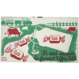 Buvard publicitaire. Ils sont exquis, les fameux toffées Lutti.