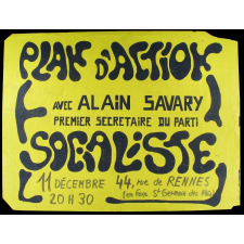 Plan d'action socialiste avec Alain Savary premier secrétaire du parti.