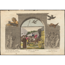 Illustration pour le Fablier en estampes. 