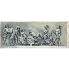Primera visita hecha por Hernan Cortès jefe de los Conquistadores Espanoles al Emperador Moctezuma II.