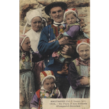 Bretagne - 1432 - Un Papa et ses Enfants (Plougastel-Daoulas).