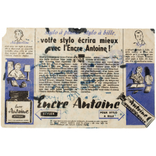 Buvard publicitaire. Encre Antoine. Jacqueline et Roger.