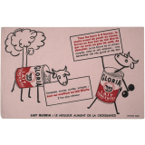 Buvard publicitaire. Lait concentré Gloria.