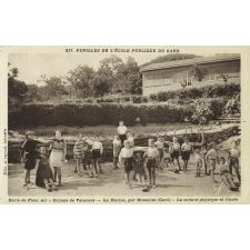 Pupilles de l'Ecole Publique du Gard - Ecole de Plein Air - Colonie de Vacances - La Marine par Monoblet (Gard) - 217 - La culture physique et l'école.