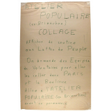 Atelier populaire (ex-Brianchon) Collage - Affiches de soutien aux Luttes du Peuple.