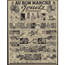 Au Bon Marché, Paris. Jouets, étrennes.