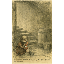 Pauvre petite poupée, tu l'entends le canon.