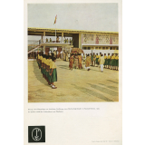 Einzug eines Häuptlings zur feierlichen Eröffnung eines Hochschulgebäude in Kumasi/ Gahna 1959. Im Spalier weiblicher Arbeitsdienst und Pfadfinder																								