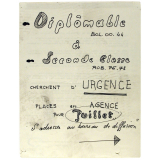 Diplômable et Seconde clase cherchent d'urgence places en agence pour juillet.