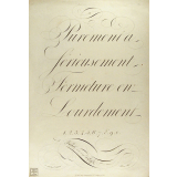 Modèle d'écriture. 