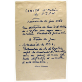 Comité d'Action de l'I.P.N. - Réunion du 26 juin 1968.