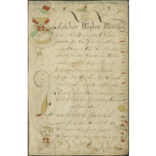 Calligraphie néerlandaise. 
