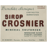 Buvard publicitaire. Sirop Crosnier. 