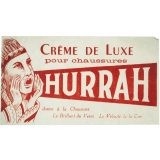 Buvard publicitaire. Crème de luxe pour chaussures Hurrah.