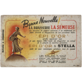 Buvard publicitaire. La Brasserie La Semeuse. Bonne Nouvelle.