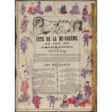 Fête de la Mi-Carême. 1901. Programme. itinéraire du cortège.