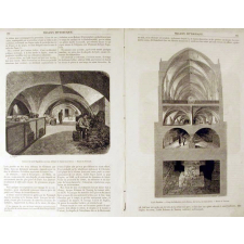 Lycée Napoléon. Cuisines du Lycée Napoléon (ancienne Abbaye Sainte-Geneviève). Coupe du réfectoire, de la cuisine, des Caves, des Catacombes.