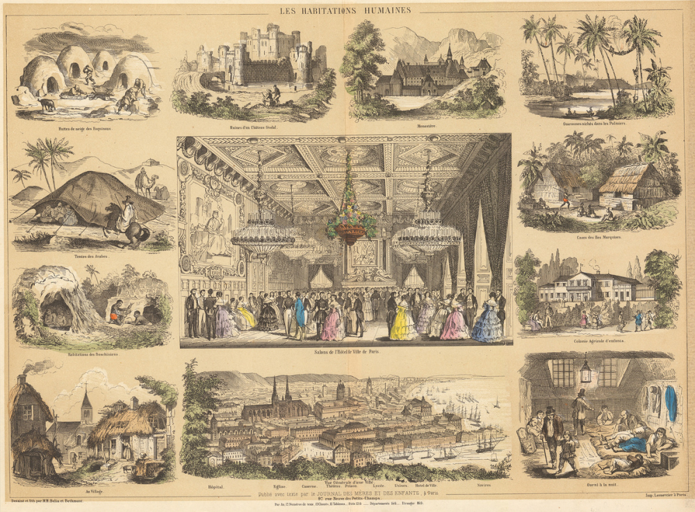 Les habitations humaines.