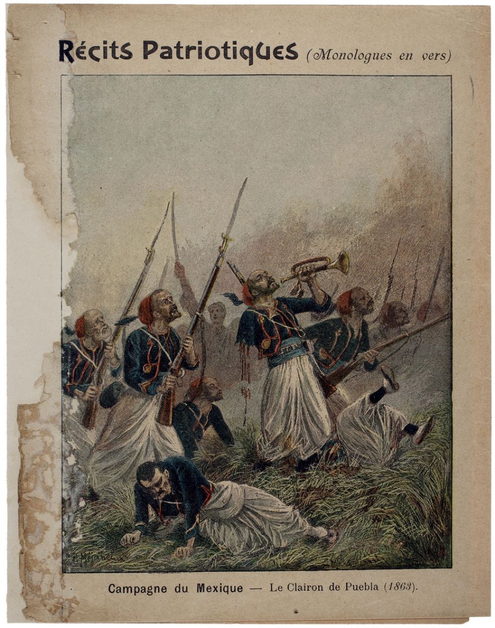Campagne du Mexique - Le clairon de Puebla (1863) - Récits Patriotiques (Monologues en vers).