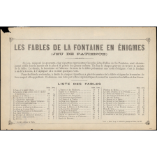 Les Fables de La Fontaine en énigmes.