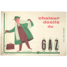 Buvard publicitaire. Chaleur docile du gaz.