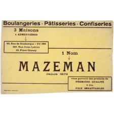 Buvard publicitaire. Mazeman.