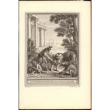 Fable de La Fontaine. Les Compagnons d'Ulysse. A Mr le Duc de Bourgogne. Fable CCXIV.