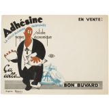 Buvard publicitaire. Adhésine… Ça colle…