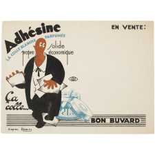 Buvard publicitaire. Adhésine… Ça colle…