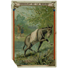 Carte réclame. Chocolat de la marine. 17. Le mulet de Thalès.