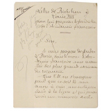 Lettre de Richelieu à Louis XIII sur la fondation de l'Académie.