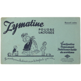 Buvard publicitaire. Zymatine. Poudre lactosée.