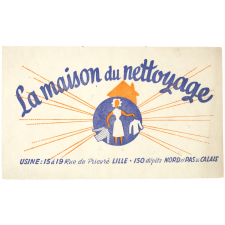 Buvard publicitaire. La maison du nettoyage.