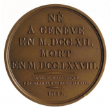 Médaille à l'effigie de J.-J. Rousseau. 