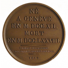 Médaille à l'effigie de J.-J. Rousseau. 